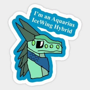 Aquarius the IceWing hybrid Sticker